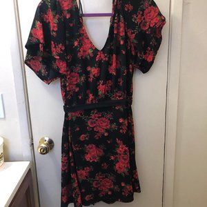 FOREVER 21+ RED ROSE DRESS
